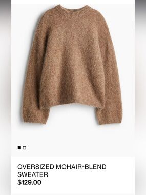 H&M Edition Oversized Mohair-Blend Sweater - Brown